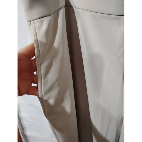 Susan Graver 2XP capris beige, office pockets fall winter color pull on poly spa - Picture 2 of 5